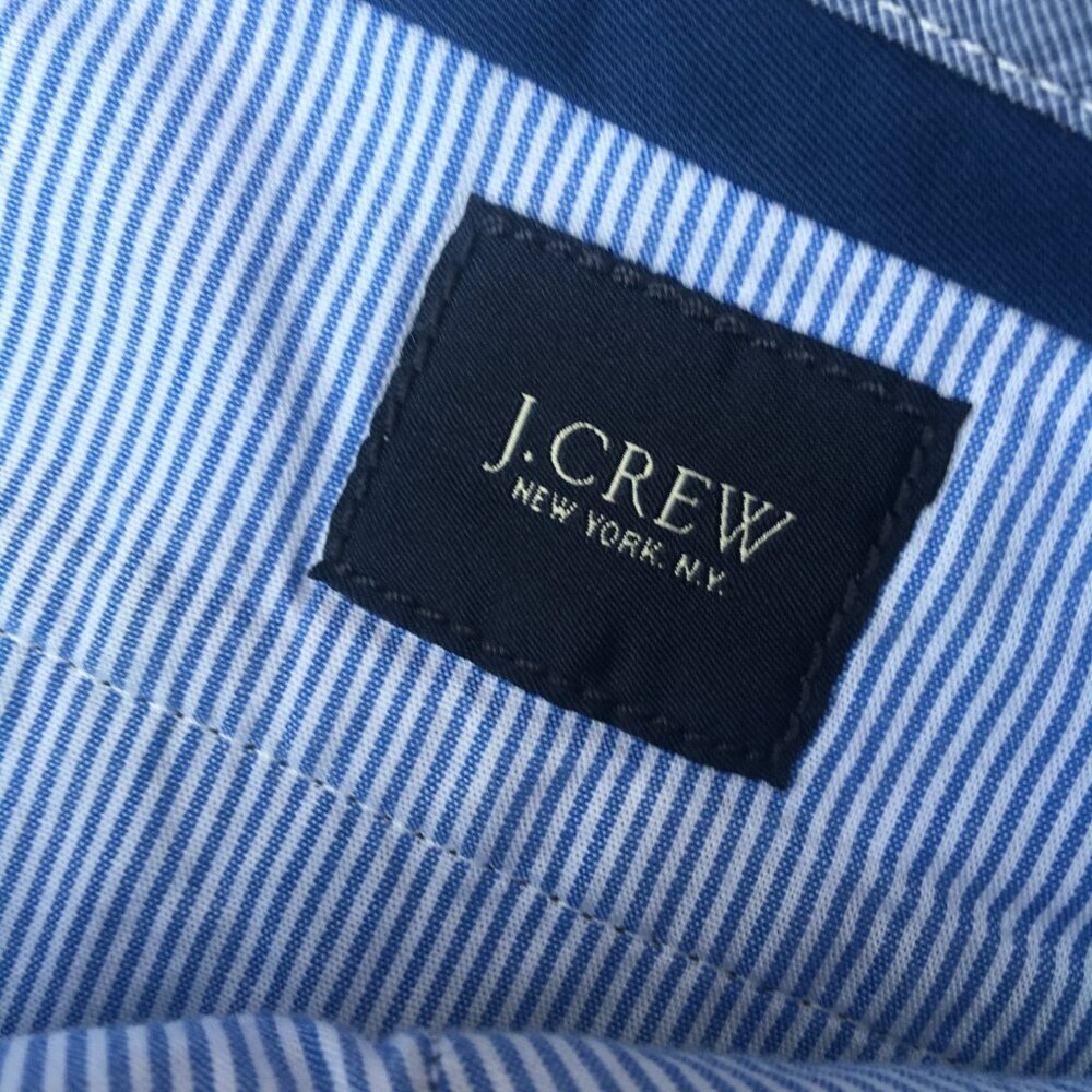 J Crew Club Shorts Men's Size 34 Gray Bermuda Chino Flat Front Preppy - Picture 6 of 9